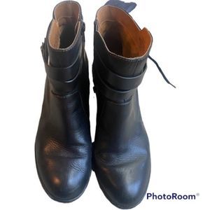 Sofft ankle wedge boots size 10